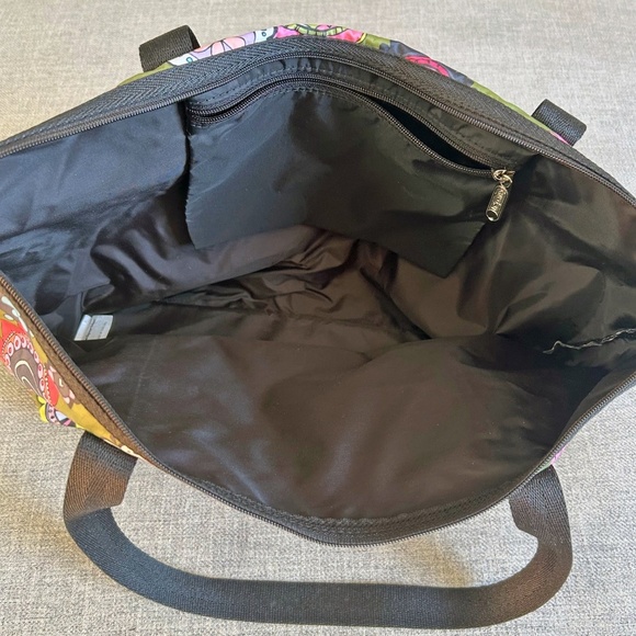 le Sportsac floral zipper shoulder bag / tote bag - Picture 6 of 10